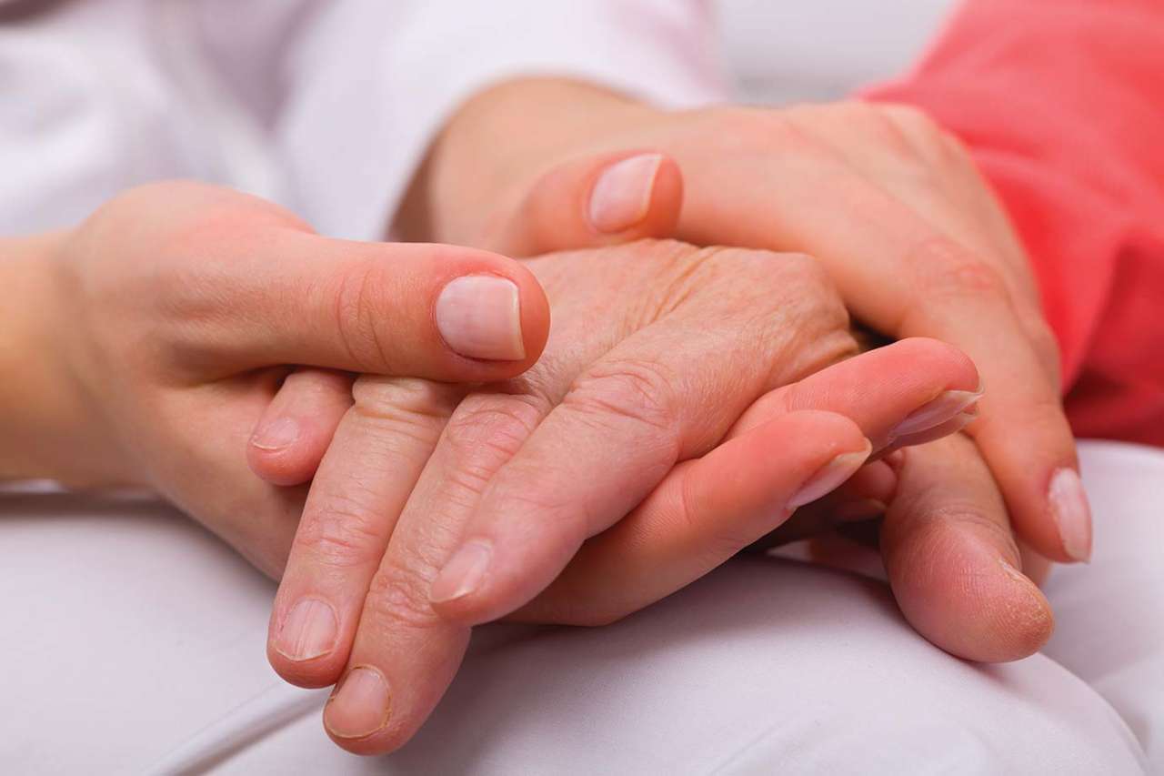 Holding hands