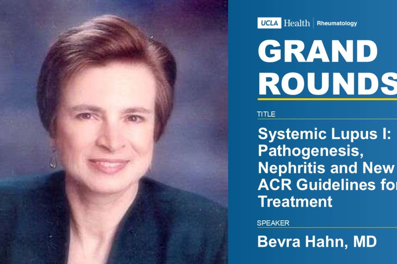 An informational flyer featuring a headshot of Dr. Bevra Hahn