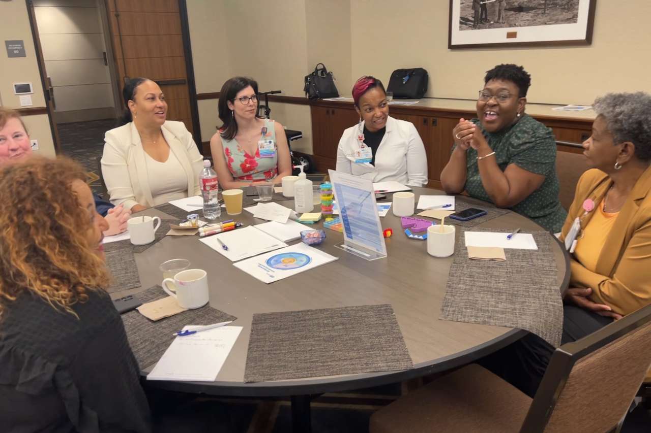 Professional governance councils, including the Evidence-Based Practice Council (pictured above) and the Unity in Diversity Council, convene to discuss strategies for enhancing communication and additional key priorities at the Nursing Strategic Planning Retreat.