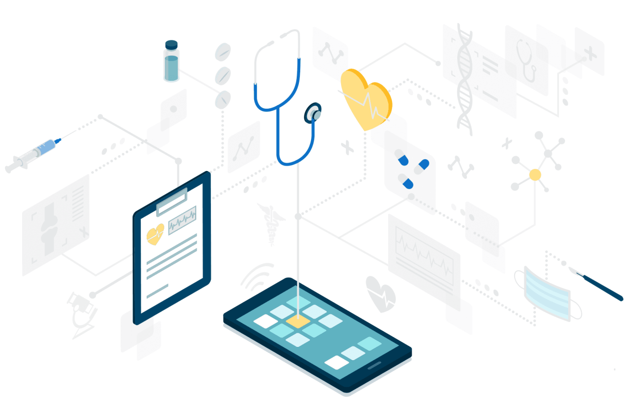 Illustration depicting health system planning