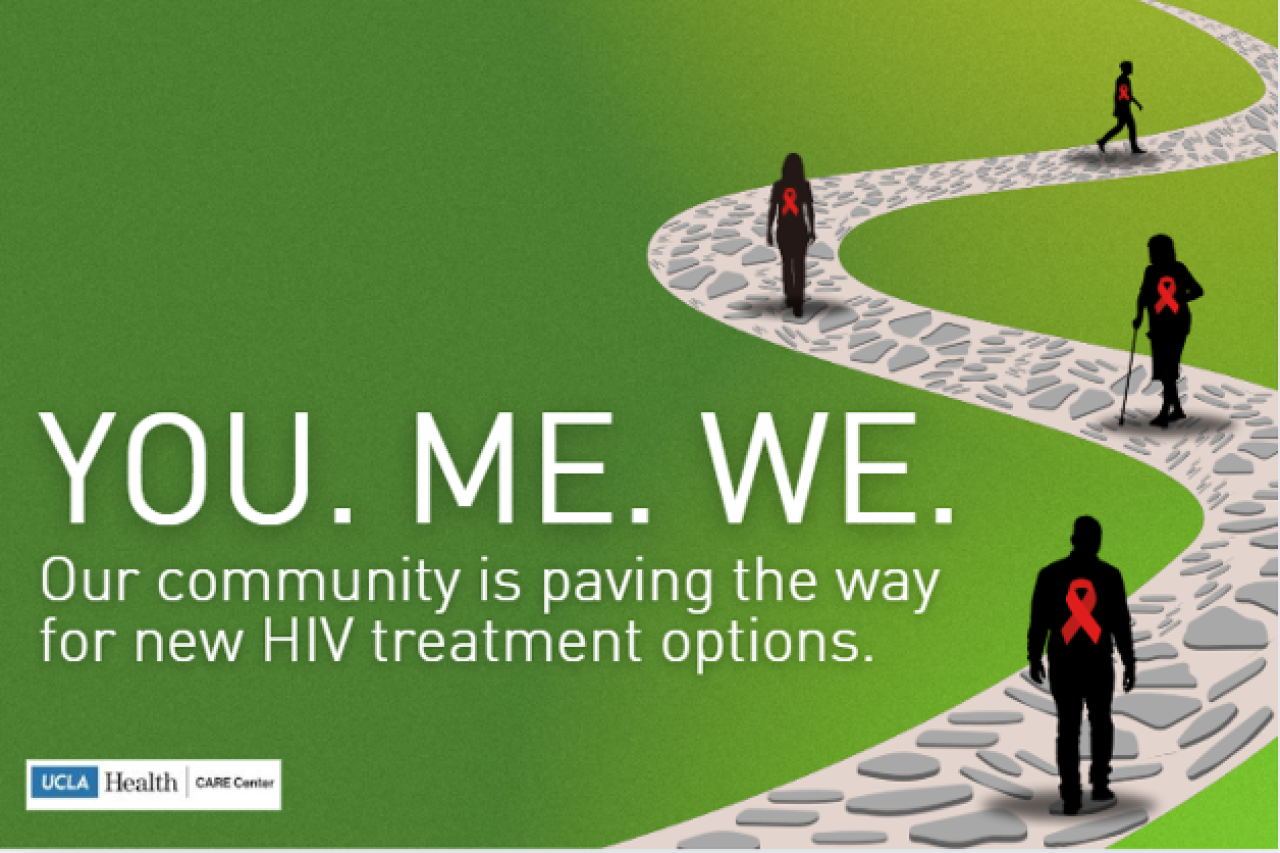 People walking along a path