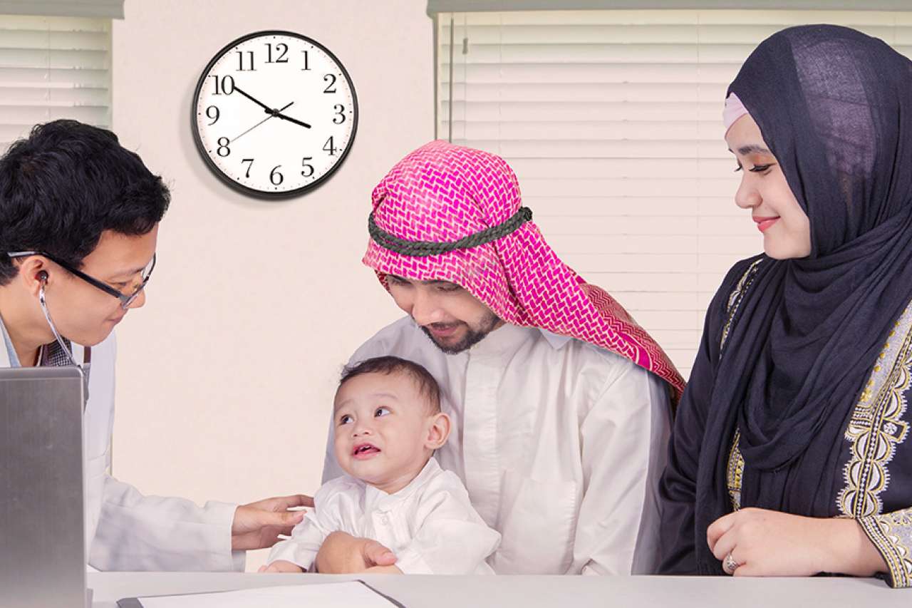 Family with doctor