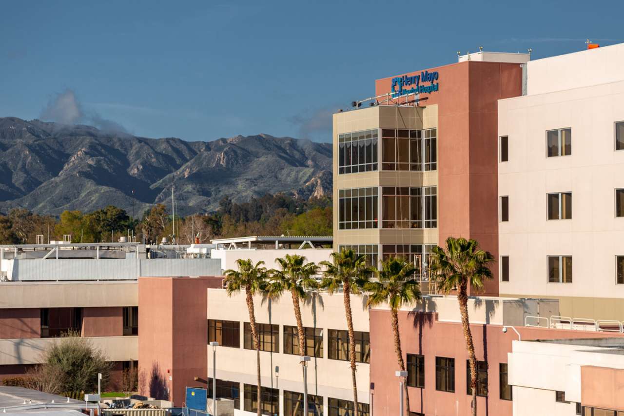façade of Henry Mayo hospital building