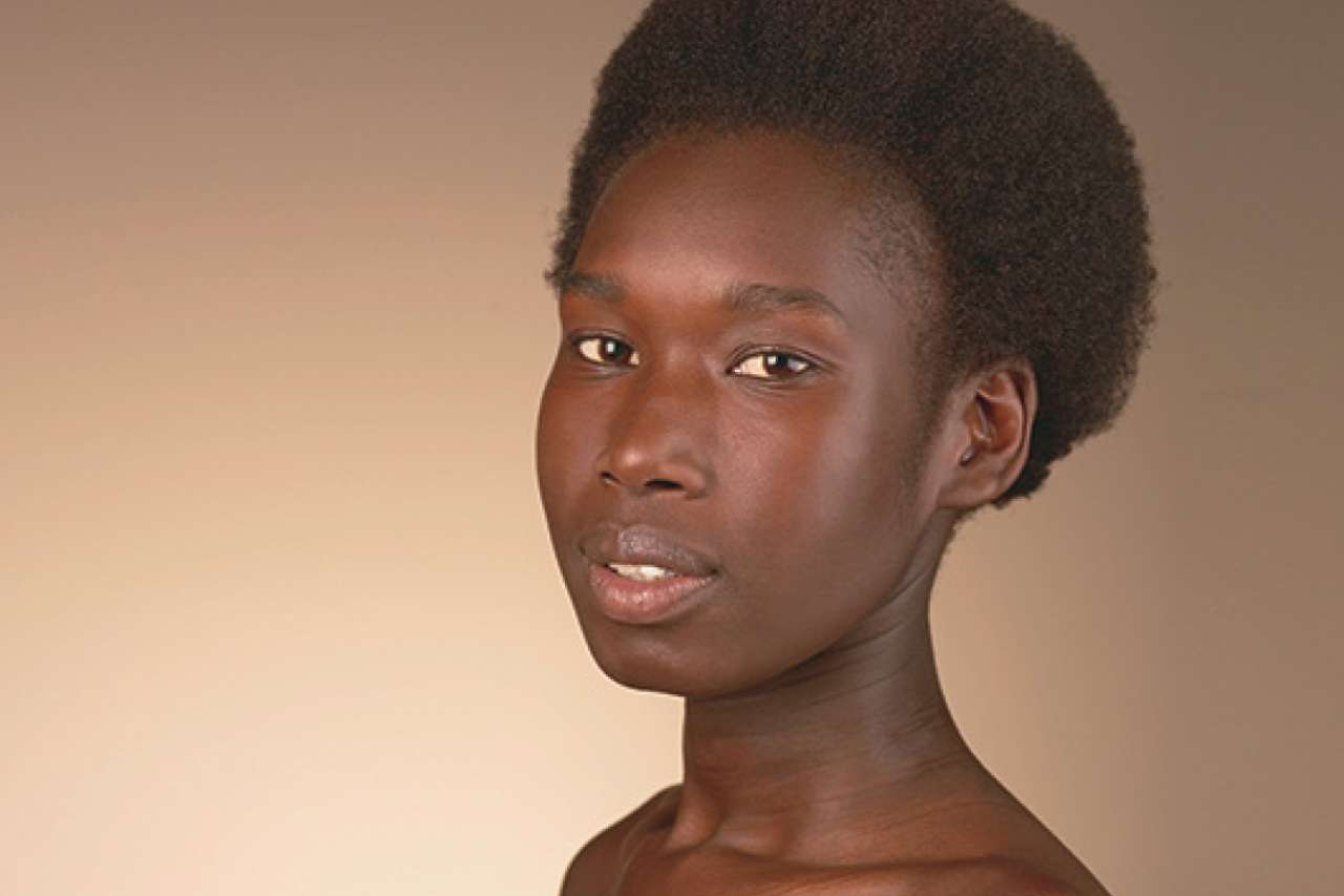 Woman looking at the camera