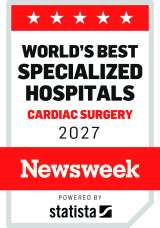 Newsweek badge: World's Best Specialized Hospitals 2027 — Cardiac Surgery