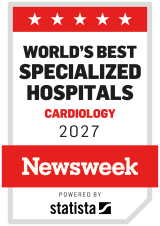 Newsweek World's Best Specialized Hospitals Cardiology 2027 badge