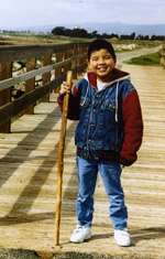 Justin Low hiking