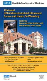 12th Annual UCLA Musculoskeletal Ultrasound Course and Hands-On Workshop