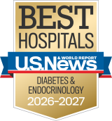 Best Hospitals U.S. News badge: Diabetes & Endocrinology 2026–2027