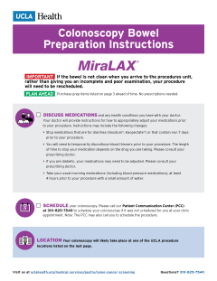 MiraLAX colonoscopy prep