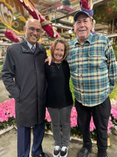 Larry and Lisa Lewinson with Dr. Anjay Rastogi