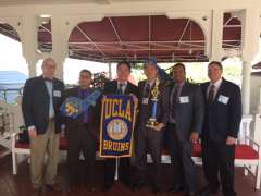 Coach John Wooden and team