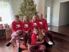 Robert Briel, MSN, CRNA with his family at Christmas