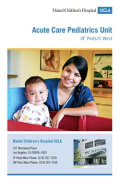 Acute Care Pediatrics Unit brochure