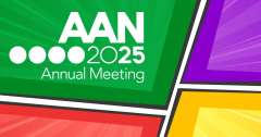 The logo for the AAN 2025 Annual Meeting