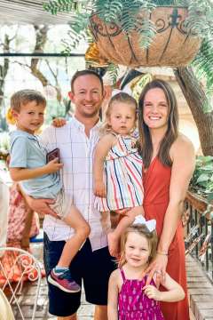 Christian Guilde, MD, MBA, MS and his family