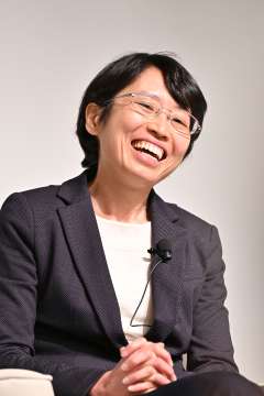 Dr. Yvonne Chen smiles during a UCLA panel event.