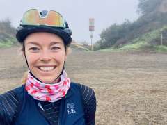 Photo of Emma Huebner on bike ride