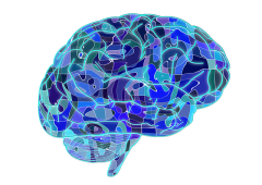 Stock image of abstract brain art