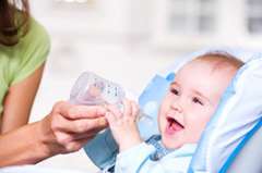 baby drinking water