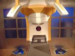 The Novalis shaped-beam stereotactic surgery system.