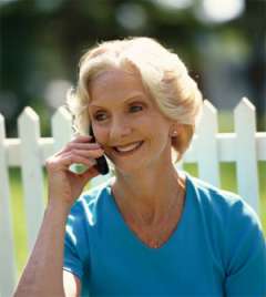 woman on phone