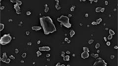 A close-up of nanoparticles.