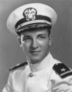 Professor Joseph K. Perloff wearing a naval uniform