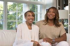 Queen Latifah and her mother. 