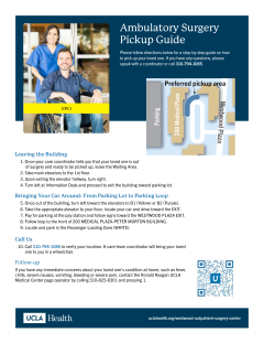 UCLA ASC Surgery Pick-up Guide