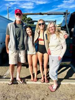 Emma Huebner, MD, CA-3 with family members