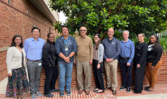 Large group of 10 DAPM team members at Bioinformatics Annual Retreat.