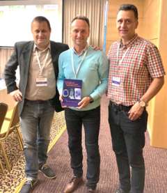 Dr. Viktor Szeder with Drs. István Lázár and Csaba Oláh at the 15th MENC NeuroInterventional meeting in Szilvásvárad, Hungary