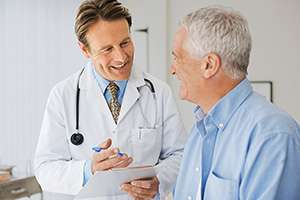 Doctor talking with Patient