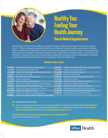 2025 Clinical Nutrition Class Flyer