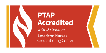 PTAP Accredited with Distinction badge from American Nurses Credentialing Center
