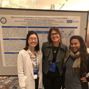 Drs. Theresa Kim, Erika Rodriguez, and Precious Fortes at the Cytology Congress and ASC annual meeting in Baltimore.