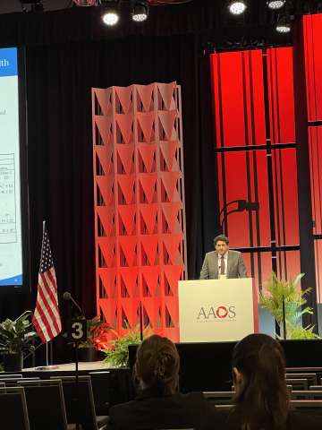 AAOS 2024 podium Varun