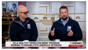 Warrior Buster Miscusi and Dr. Kevin Bickart on Morning Joe with Willie Geist