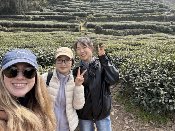 Hiking Longjing Tea Plantations with two of Dr. Allison Woods' favorite anesthesia residents.