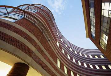 Upwards, abstract view of the Billi Research lab at UCLA Department of Orthopaedic Surgery