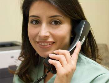 Woman on phone