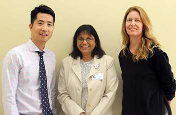 Kyung Sung, Dr. Sherin Devaskar and Dr. Carla Janzen