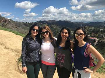 Residents Hiking in Los Angeles