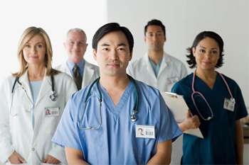 Group of doctors smiling