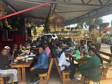 People in attendance at social hosted for the Zambian PD community