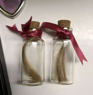 Glass Vials - hair
