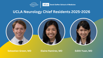 Drs. Sebastian Green, Elaine Ramirez, and Edith Yuan in white coats smiling at the camera