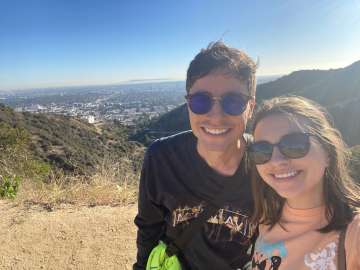 Frank Perkins, MD, and wife in the mountains
