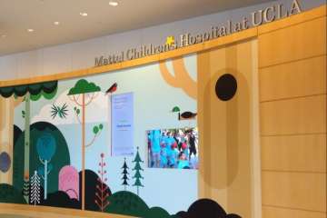 wall art at UCLA Mattel Children's Hospital